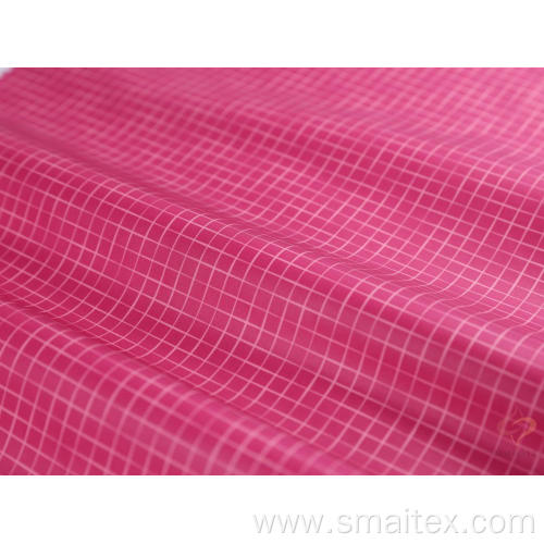 50D Check Printing Woven Fabric